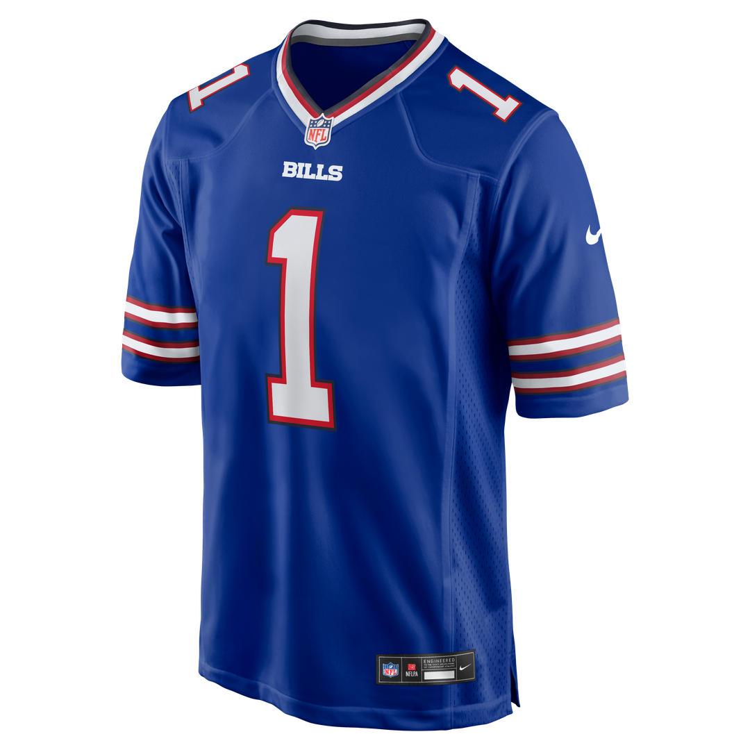 Number 1 Groom Buffalo Bills Game Jersey - Royal Blue