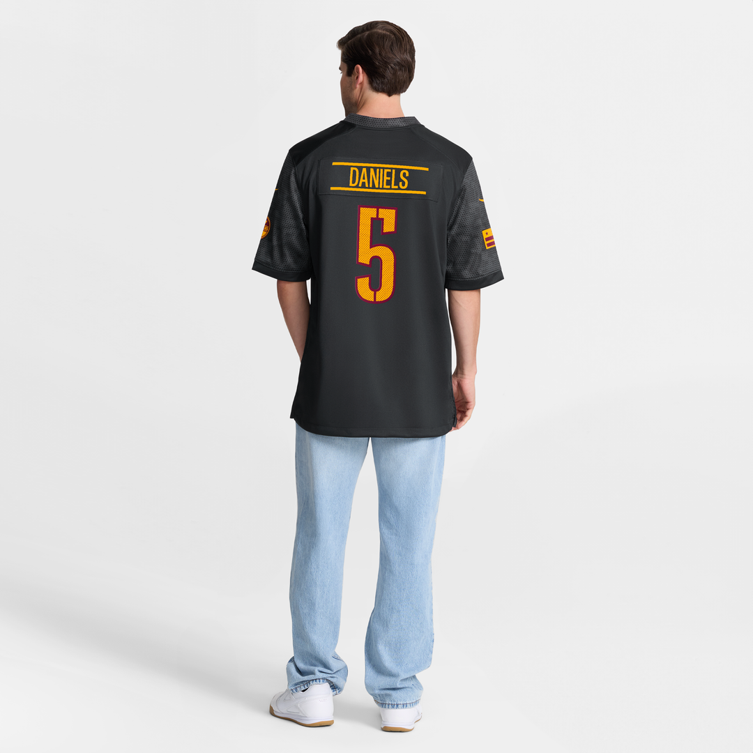 Jayden Daniels Washington Commanders Alternate Game Jersey - Black