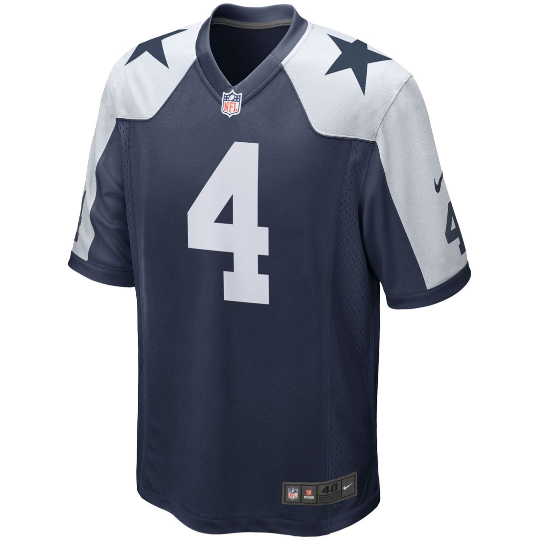 Dak Prescott Dallas Cowboys Alternate Game Jersey - Navy