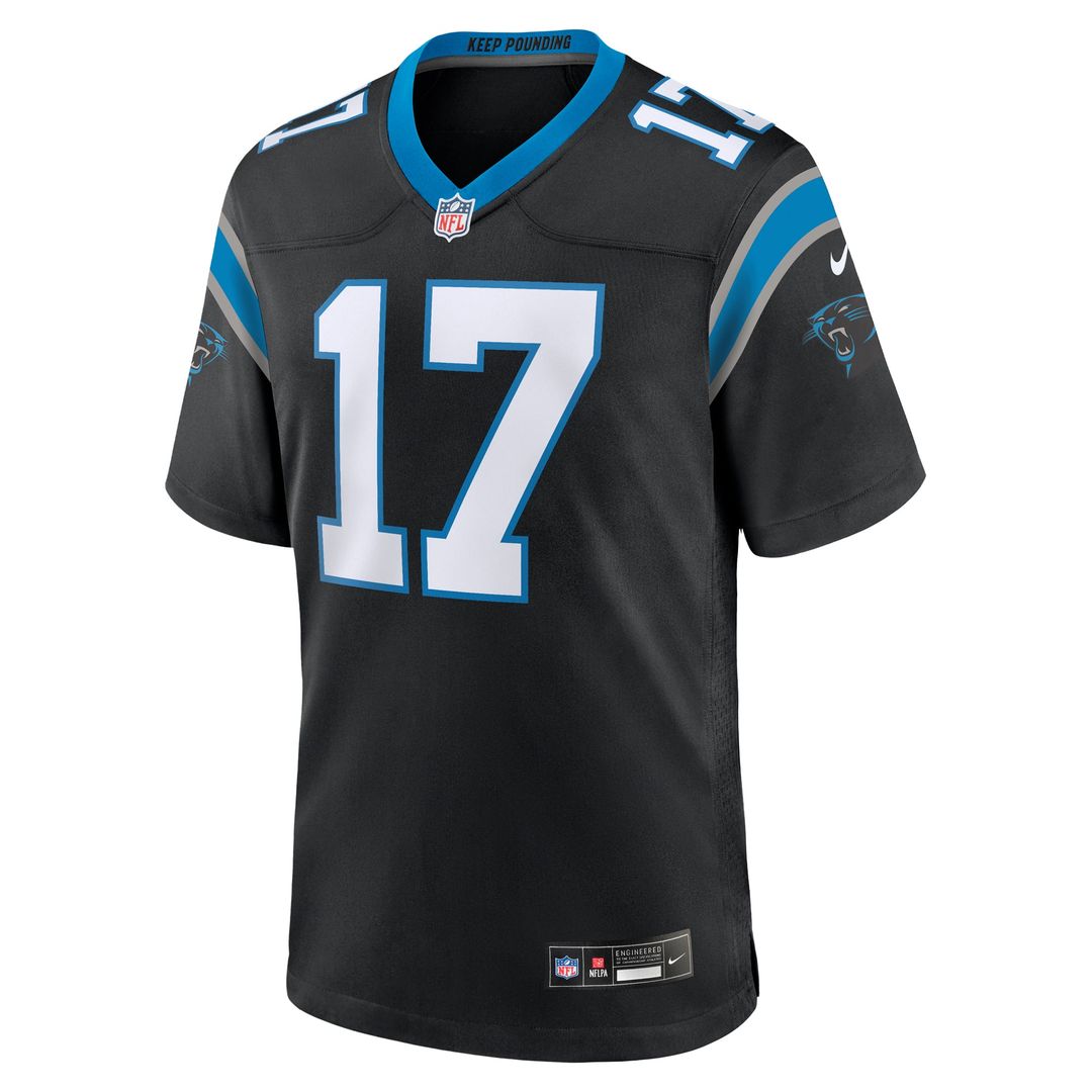 Xavier Legette Carolina Panthers Game Jersey - Black
