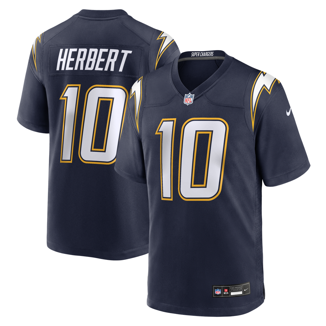 Justin Herbert Los Angeles Chargers Alternate Super Chargers Game Jersey - Navy
