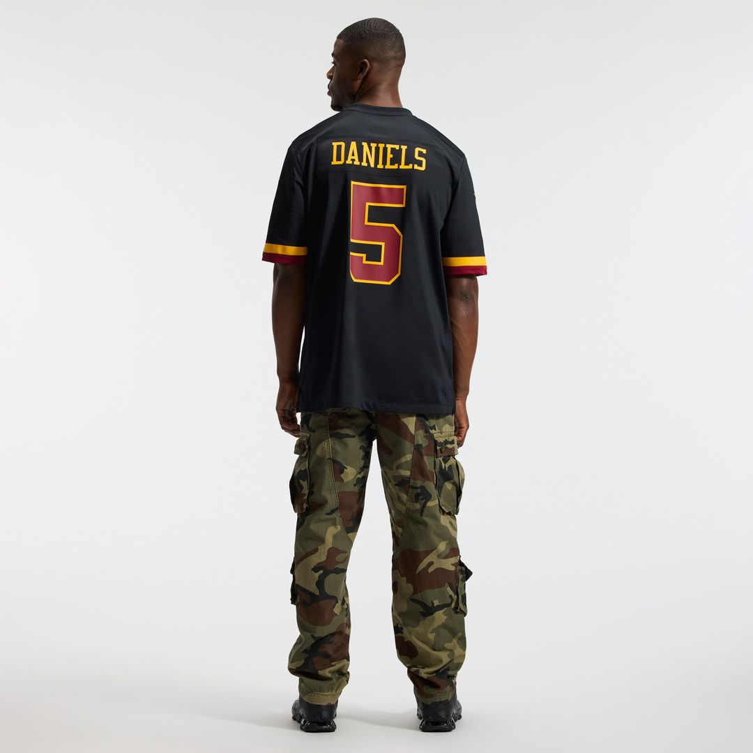 Hail Raiser Jayden Daniels Washington Commanders Alternate Game Jersey - Black