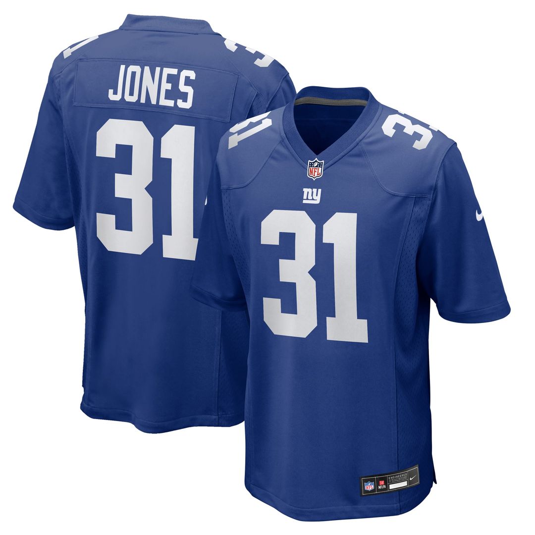 Nic Jones New York Giants Game Jersey - Royal Blue