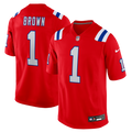 A.J. Brown New England Patriots Game Jersey - Red