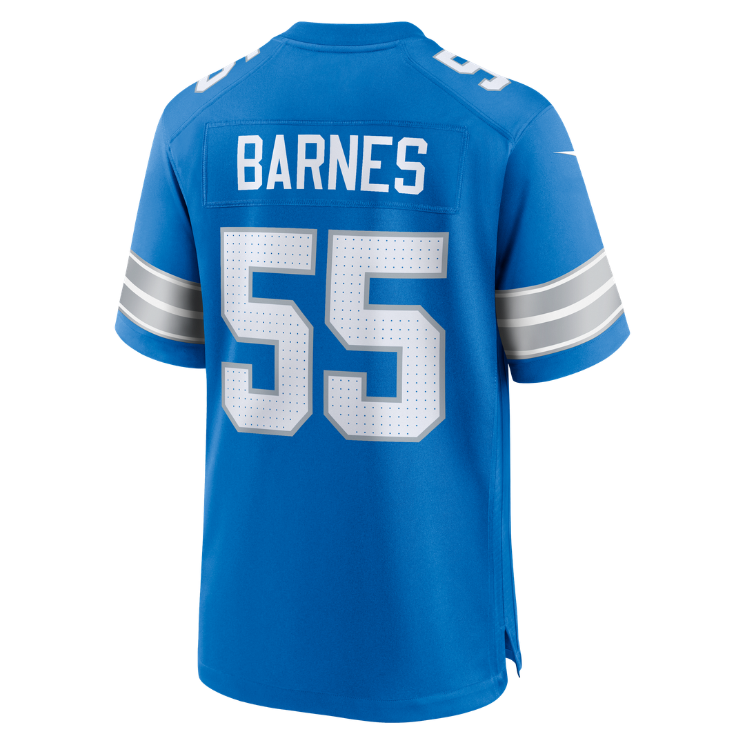 Derrick Barnes Detroit Lions Game Jersey - Blue