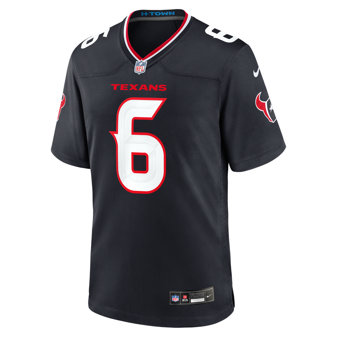 Reed Blankenship Houston Texans Game Jersey - Navy