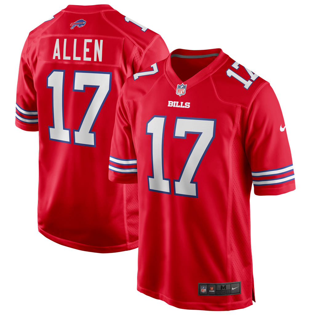 Josh Allen Buffalo Bills Alternate Game Jersey - Red