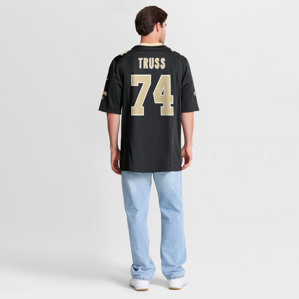 Xavier Truss New Orleans Saints Game Jersey - Black