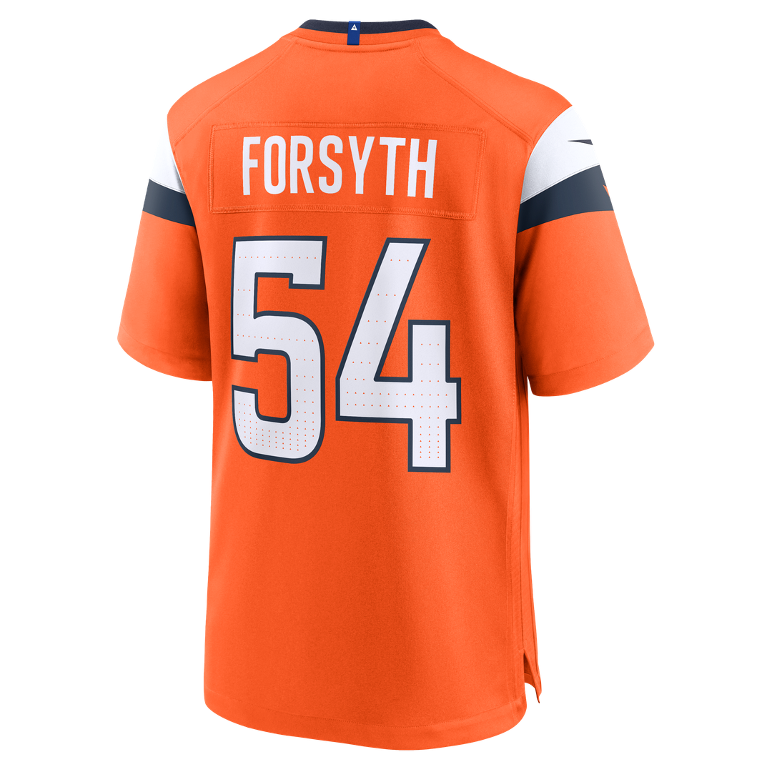 Alex Forsyth Denver Broncos Game Jersey - Orange