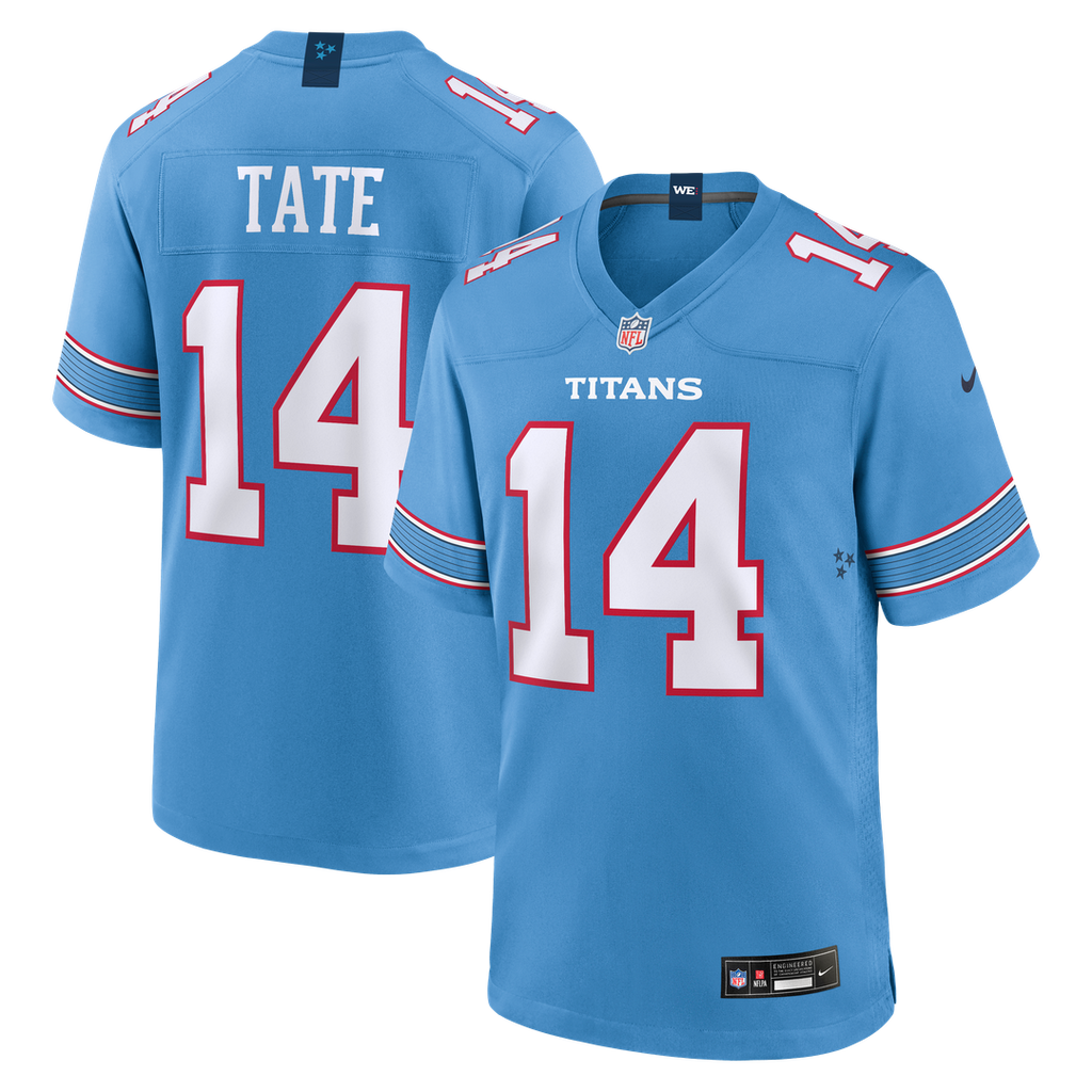 Carnell Tate Tennessee Titans Game Jersey - Light Blue