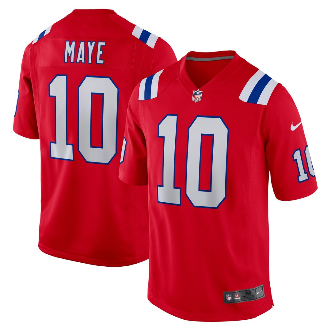 Drake Maye New England Patriots Game Jersey - Navy