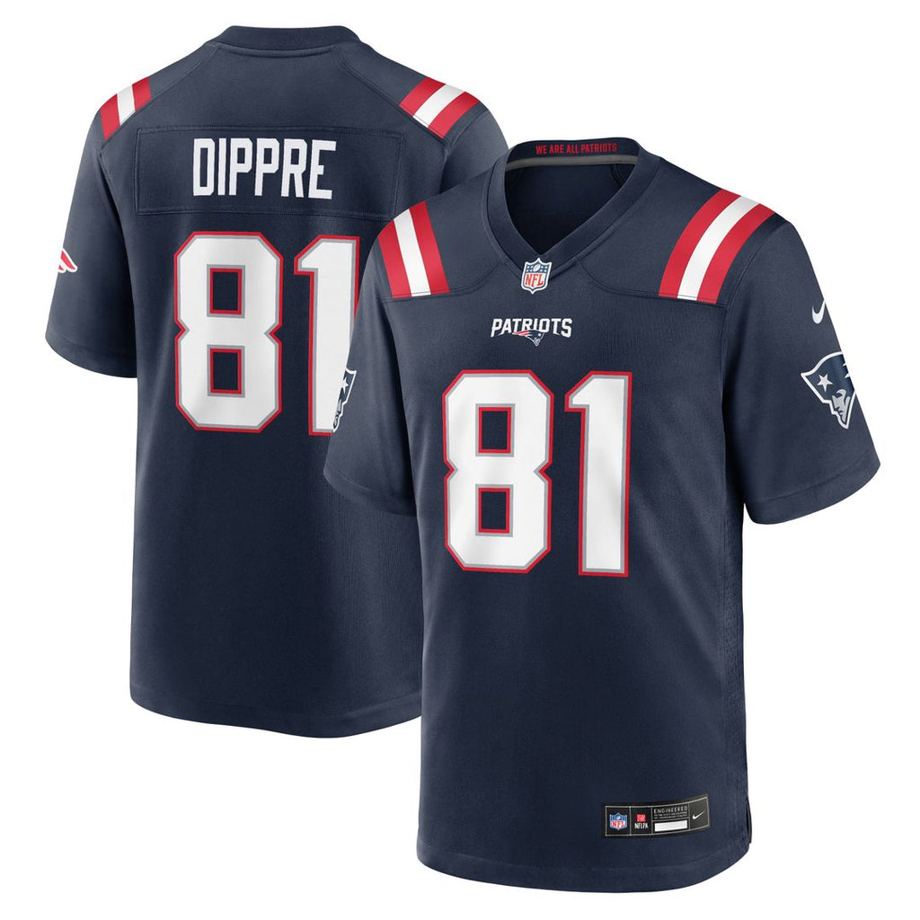 CJ Dippre New England Patriots Game Jersey - Navy