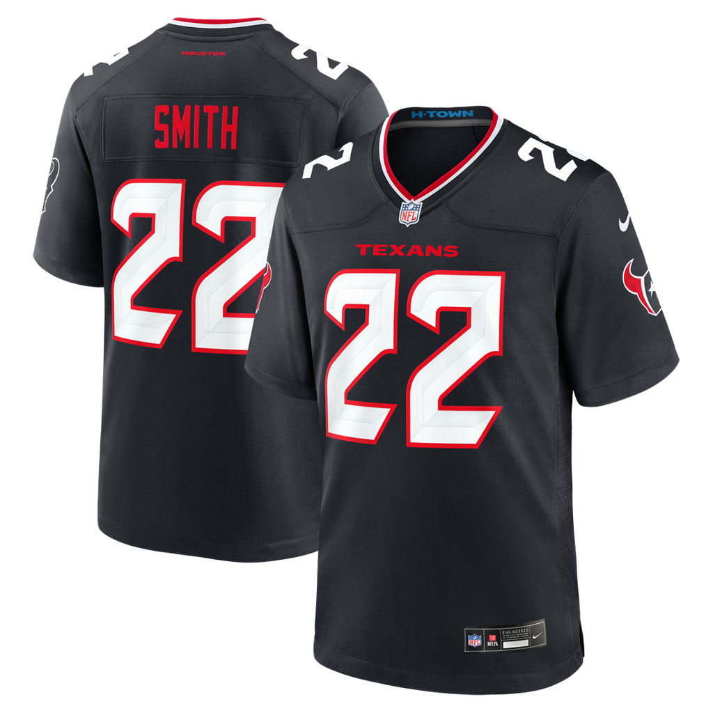 Jaylin Smith Houston Texans Game Jersey - Navy
