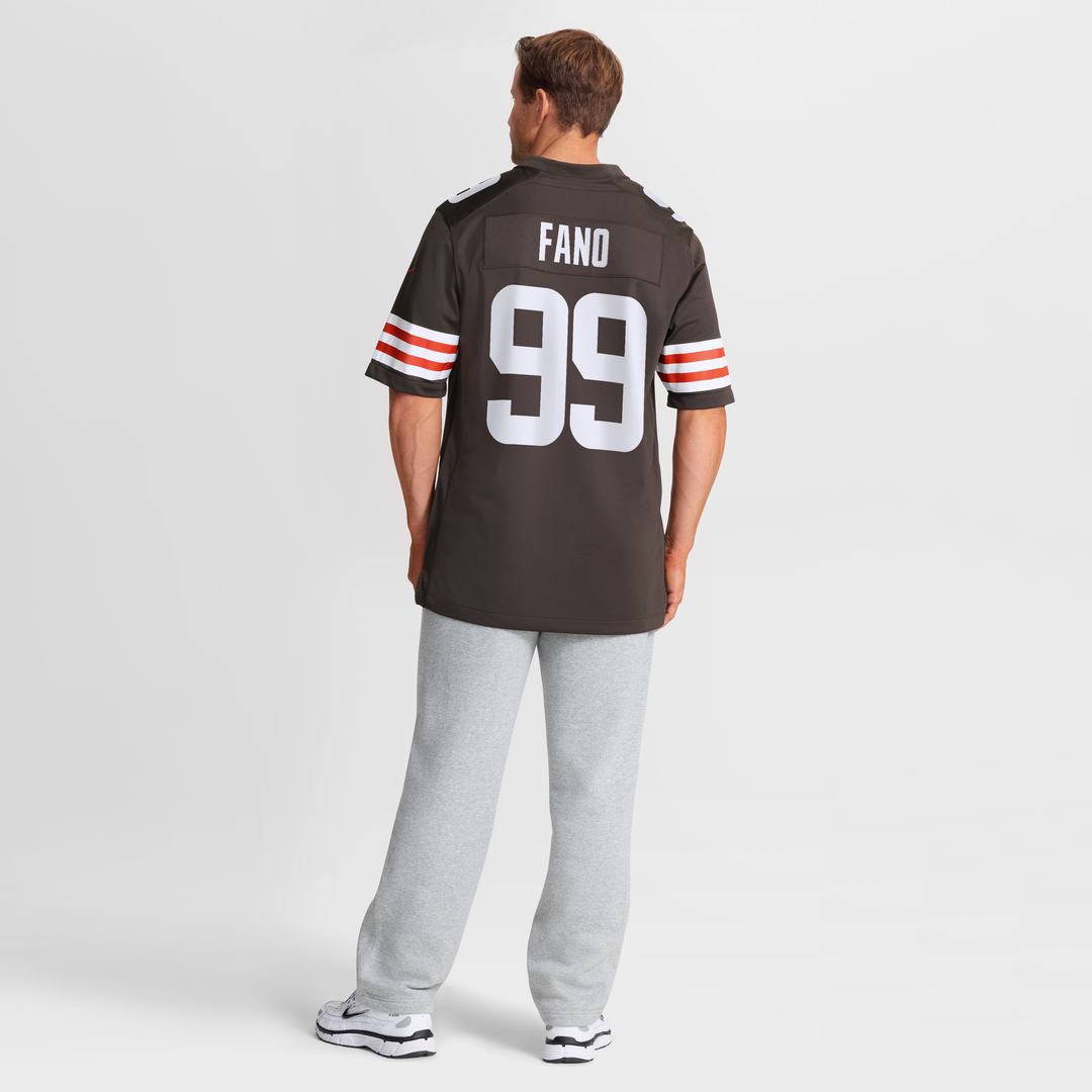 Logan Fano Cleveland Browns Game Jersey - Brown