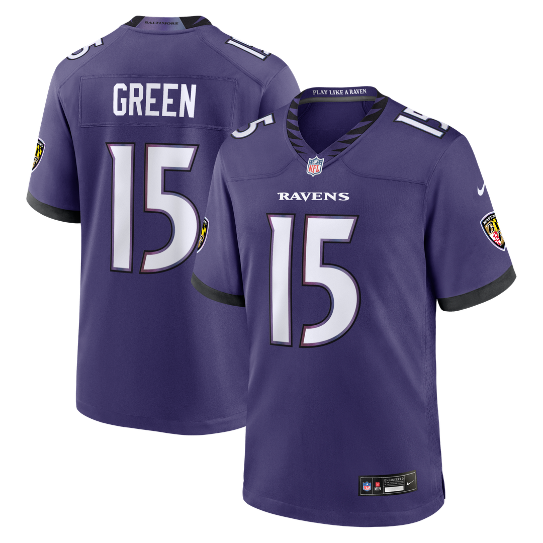 Mike Green Baltimore Ravens Game Jersey - Purple