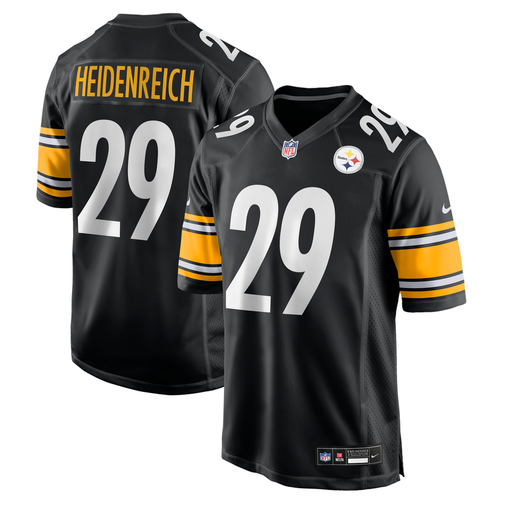 Eli Heidenreich Pittsburgh Steelers Game Jersey - Black