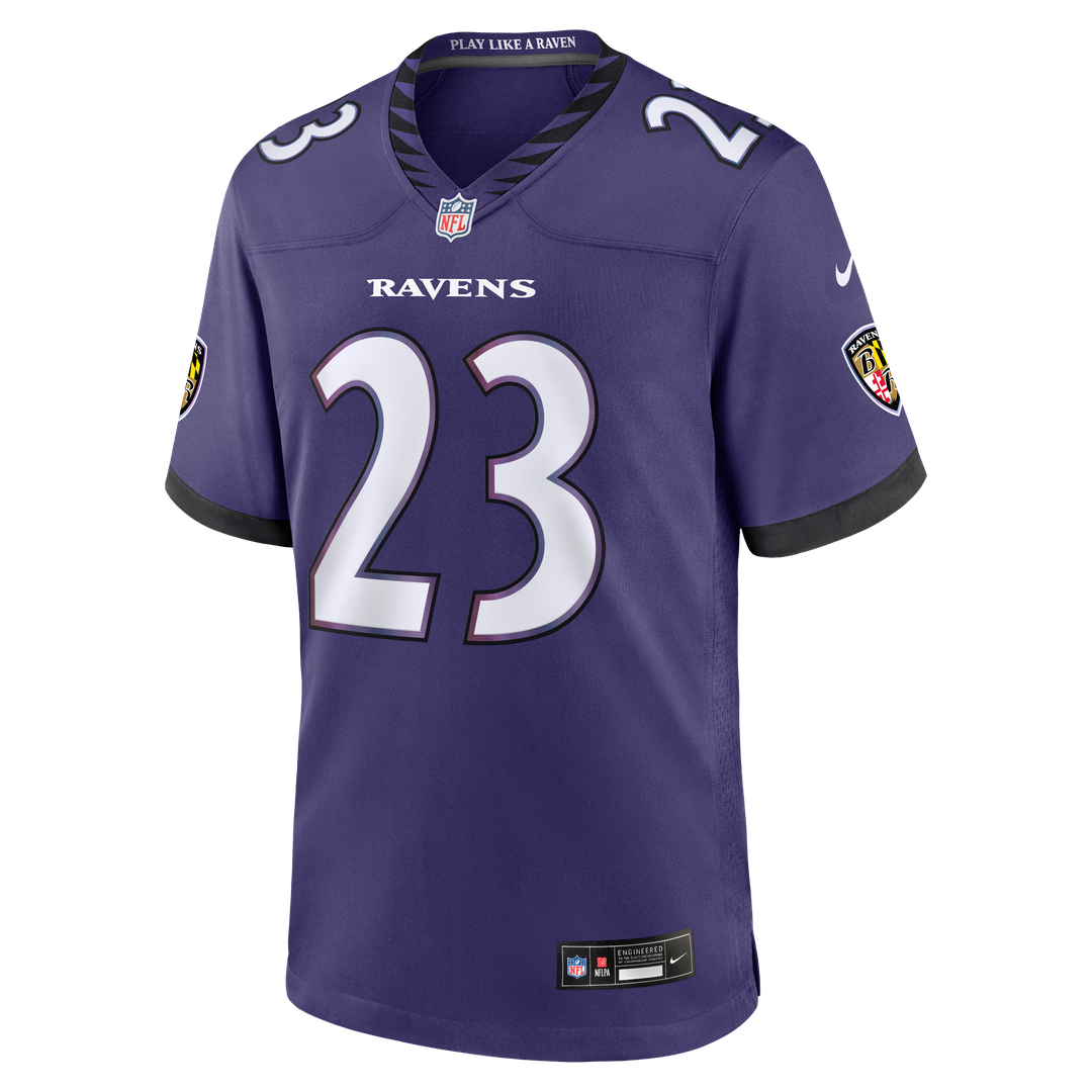 Adam Randall Baltimore Ravens Game Jersey - Purple