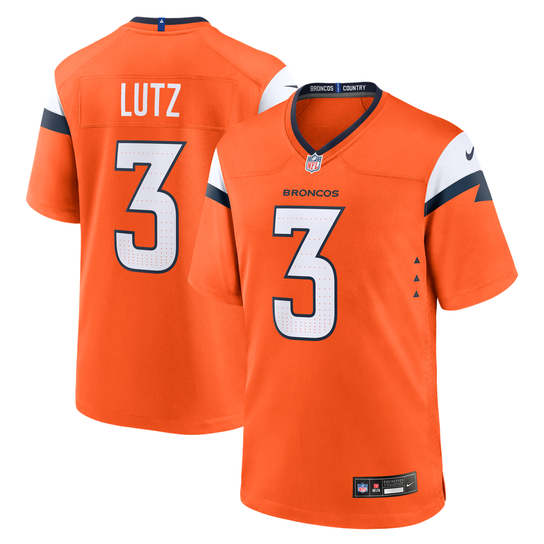 Wil Lutz Denver Broncos Game Jersey - Orange