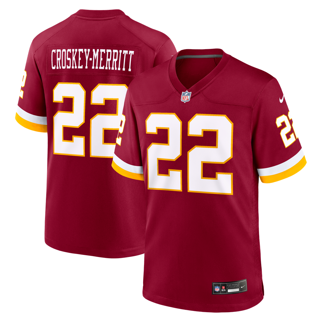 Jacory Croskey-Merritt Washington Commanders Hail Raiser Alternate Game Jersey - Black