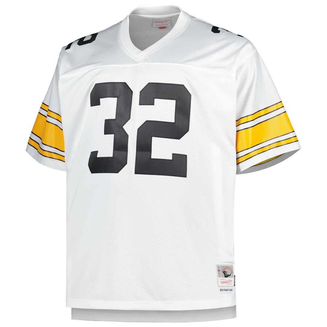 Franco Harris Pittsburgh Steelers Big & Tall 1976 Replica Jersey - White