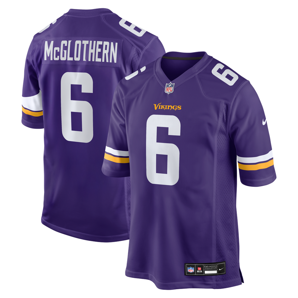 Dwight McGlothern Minnesota Vikings Game Jersey - Purple