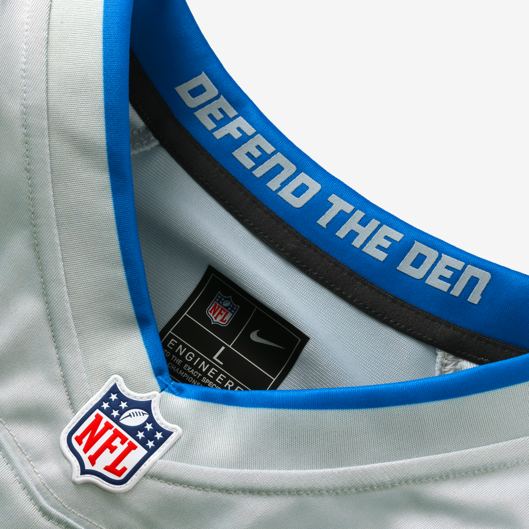 Penei Sewell Detroit Lions 2026 Rivalries Collection Game Jersey - Silver