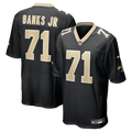 Kelvin Banks Jr. New Orleans Saints Game Jersey - Black