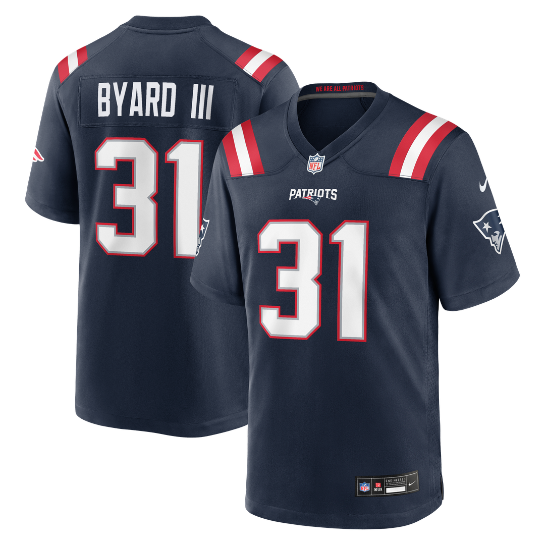 Kevin Byard III New England Patriots Game Jersey - Navy