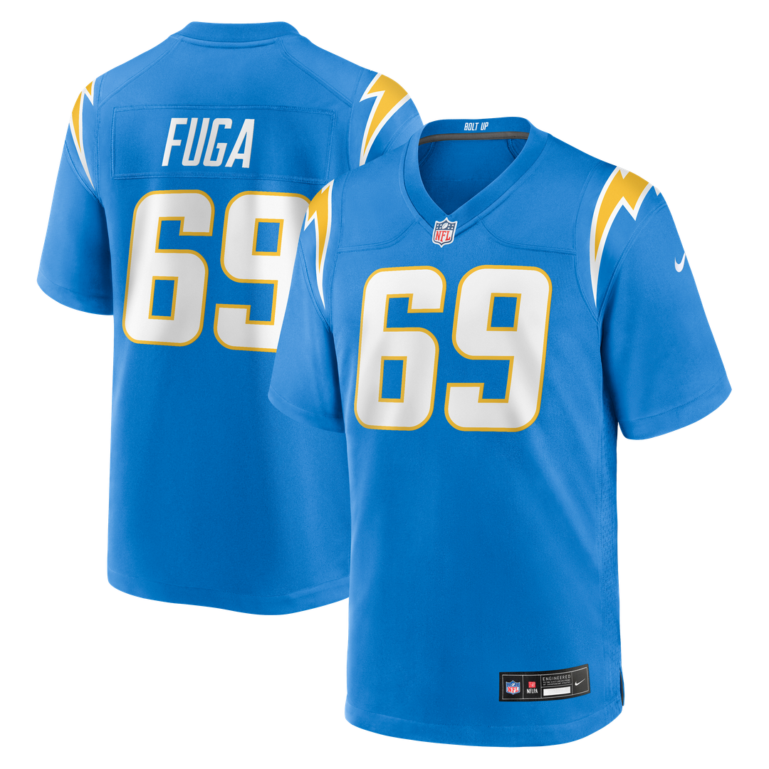Josh Fuga Los Angeles Chargers Game Jersey - Powder Blue