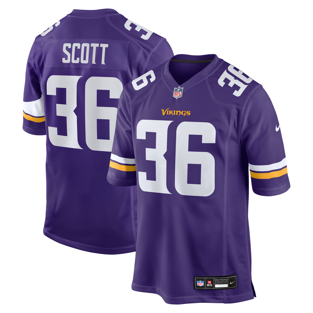 Zavier Scott Minnesota Vikings Game Jersey - Purple