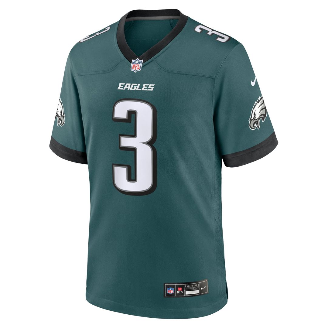 Nolan Smith Philadelphia Eagles Game Jersey - Midnight Green