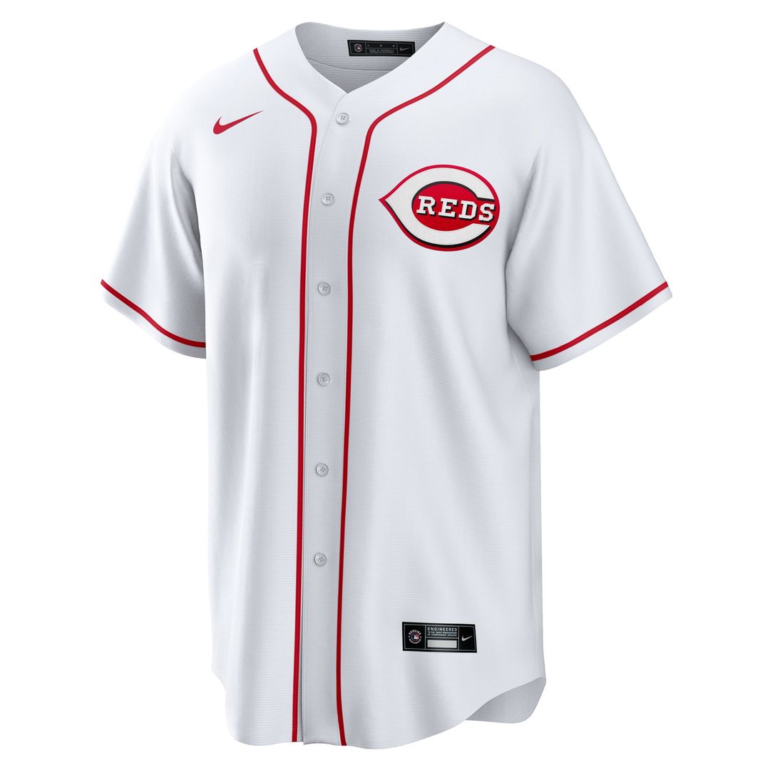 Cincinnati Reds Nike White #1 Dad Home Replica Jersey