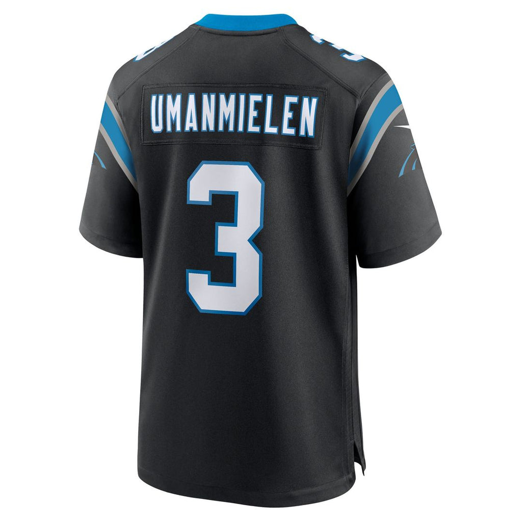 Princely Umanmielen Carolina Panthers Game Jersey - Black