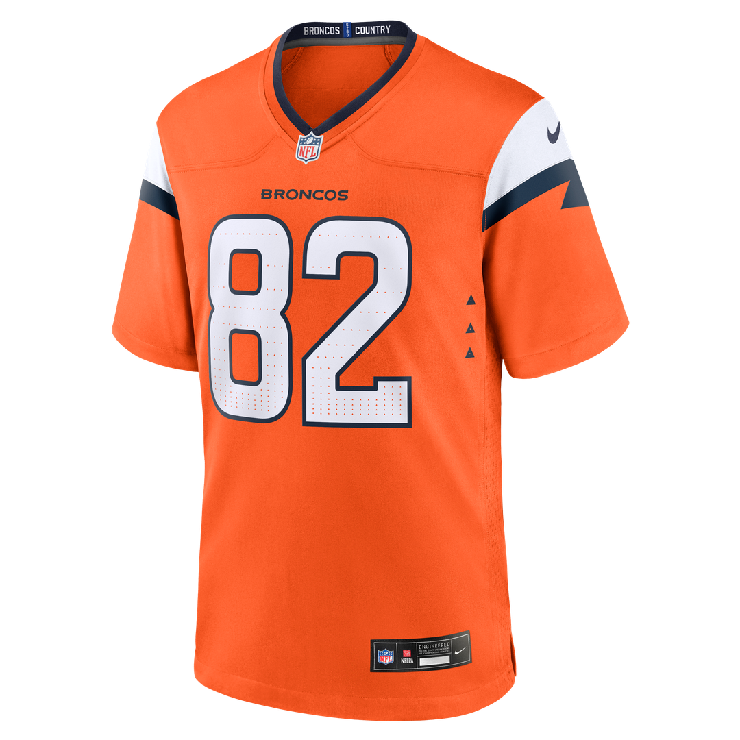 Adam Trautman Denver Broncos Game Jersey - Orange