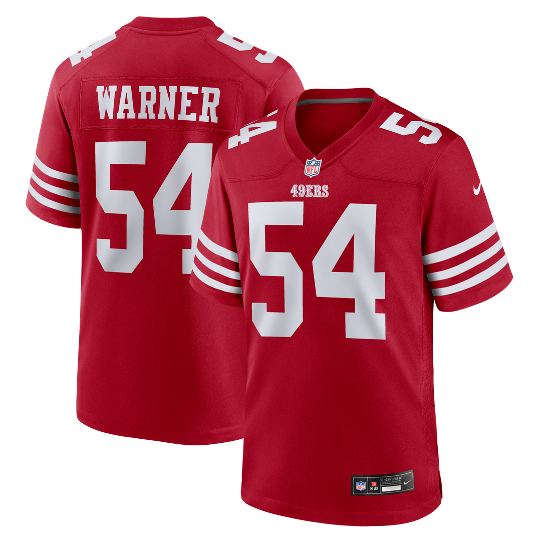 Fred Warner San Francisco 49ers Game Jersey - Scarlet
