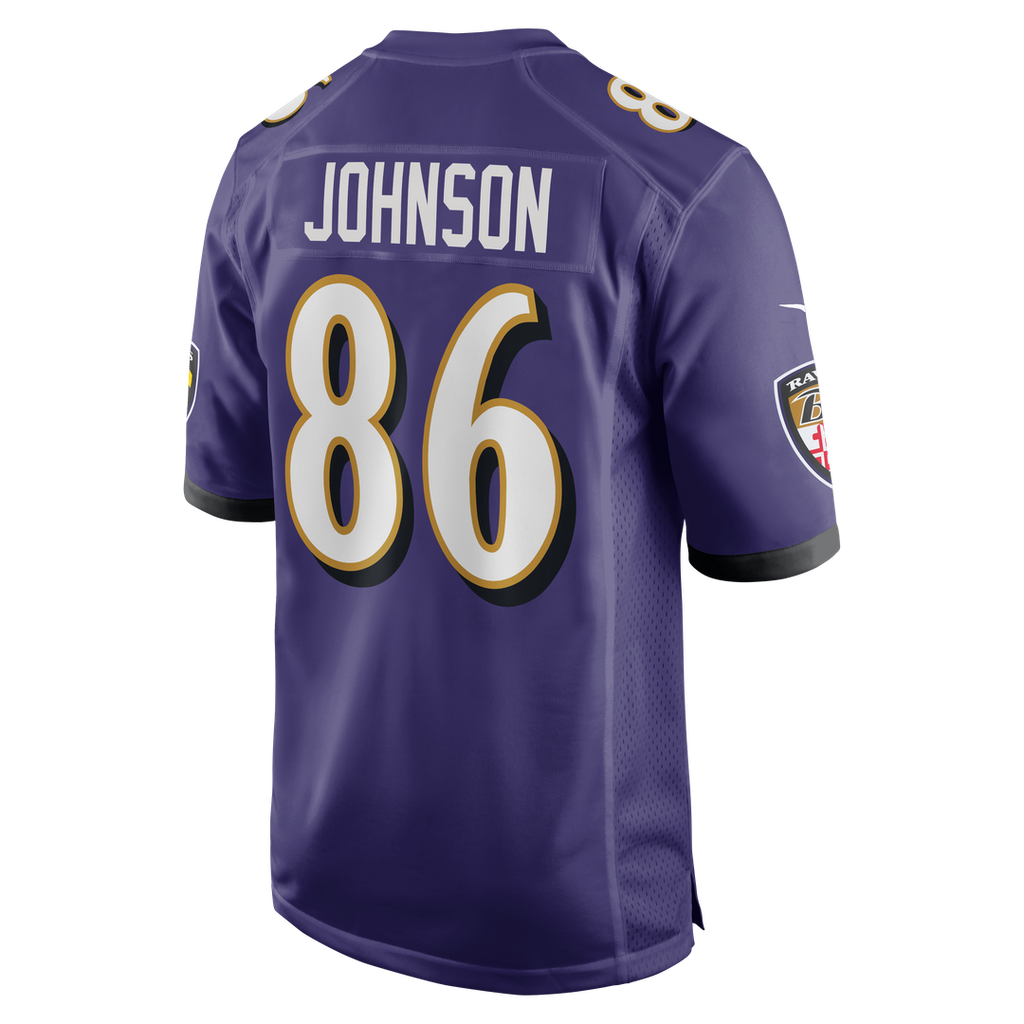 Cornelius Johnson Baltimore Ravens Game Jersey - Purple