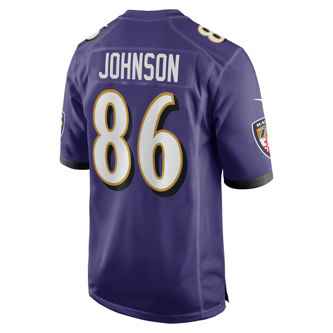 Cornelius Johnson Baltimore Ravens Game Jersey - Purple