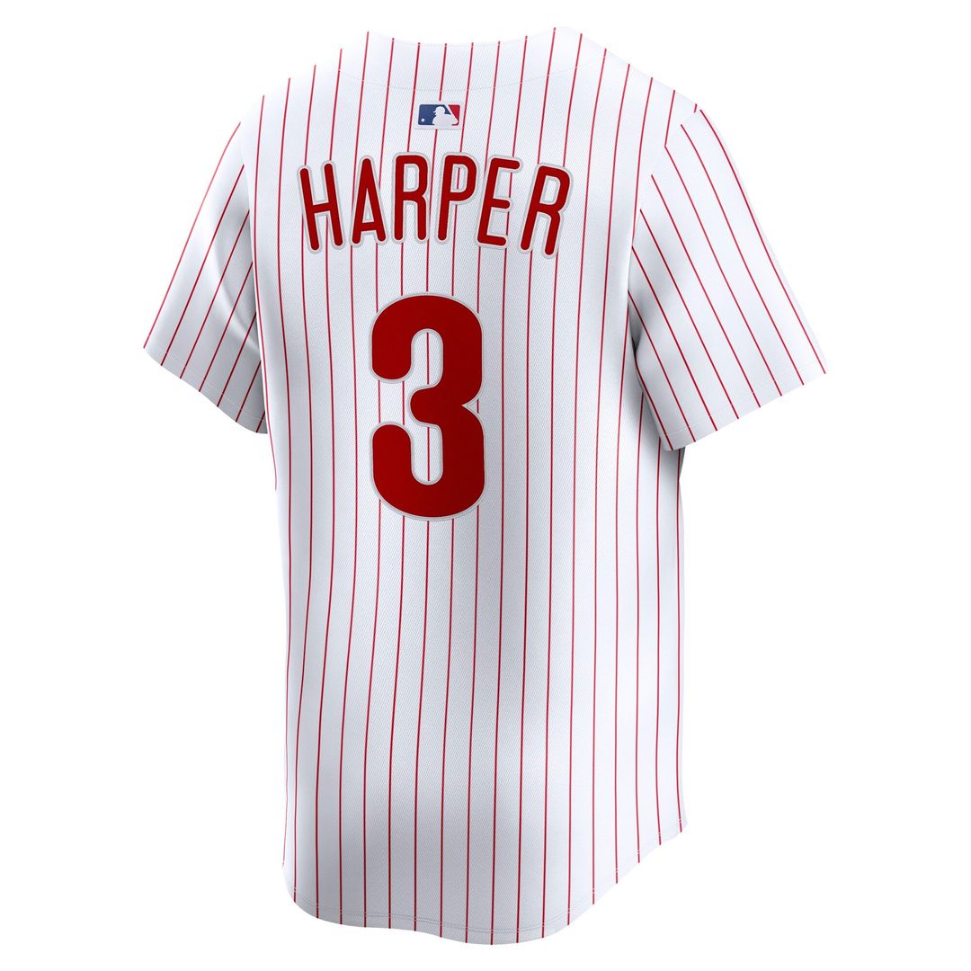 Philadelphia Phillies Bryce Harper Nike Gray Road Limited Player Jersey
