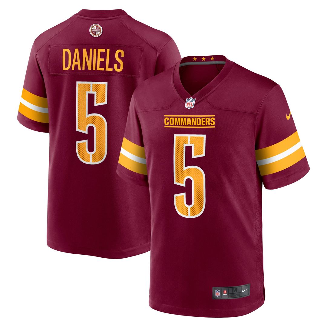 Jayden Daniels Washington Commanders Alternate Game Jersey - Black