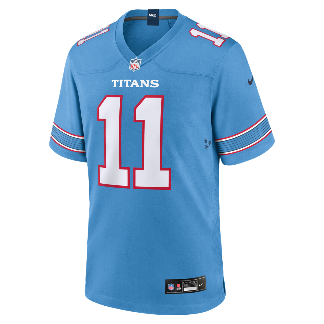 Jermaine Johnson II Tennessee Titans Game Jersey - Light Blue