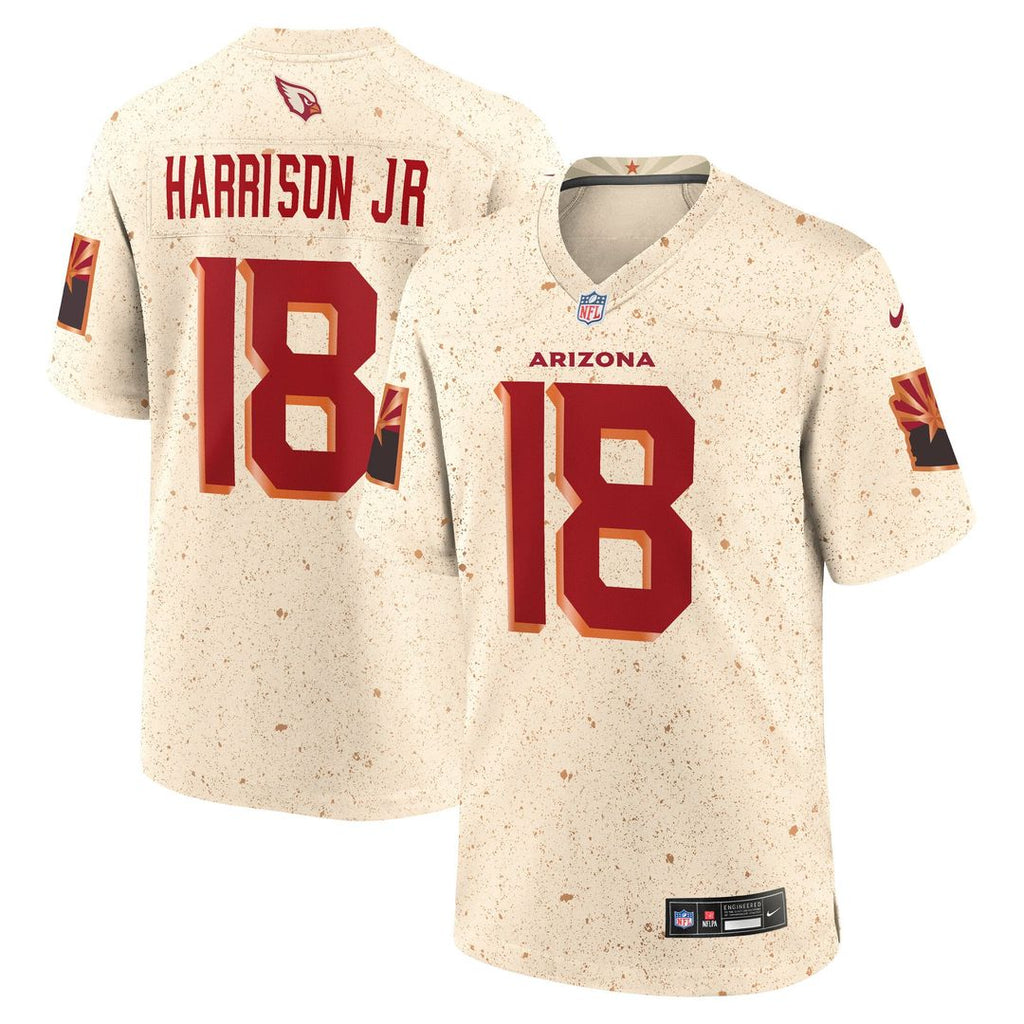 Marvin Harrison Jr. Arizona Cardinals Rivalries Collection Game Jersey - Natural