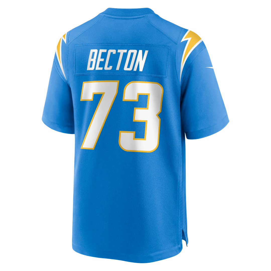 Mekhi Becton Los Angeles Chargers Game Jersey - Powder Blue