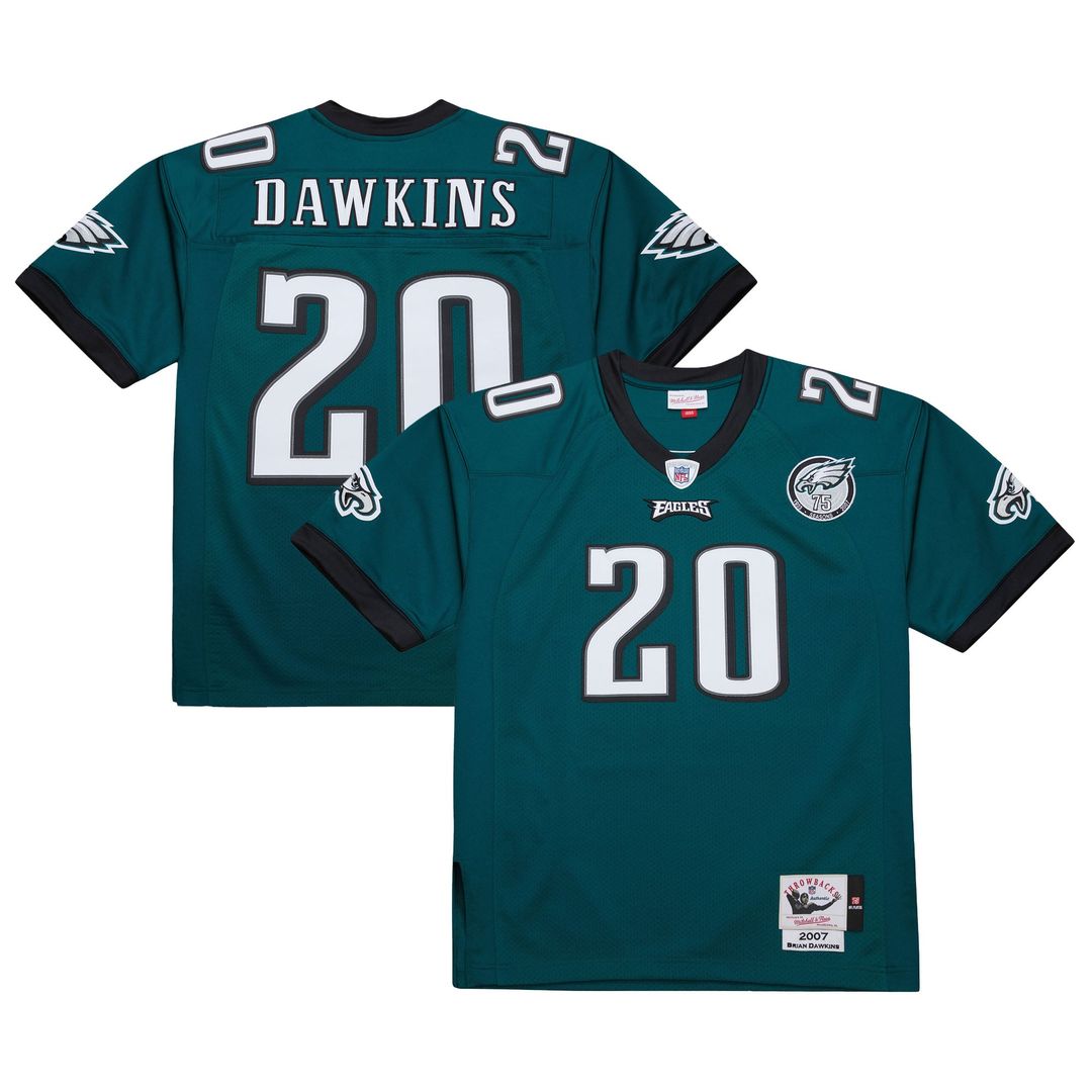 Brian Dawkins Philadelphia Eagles 1996 Authentic Throwback Jersey - White