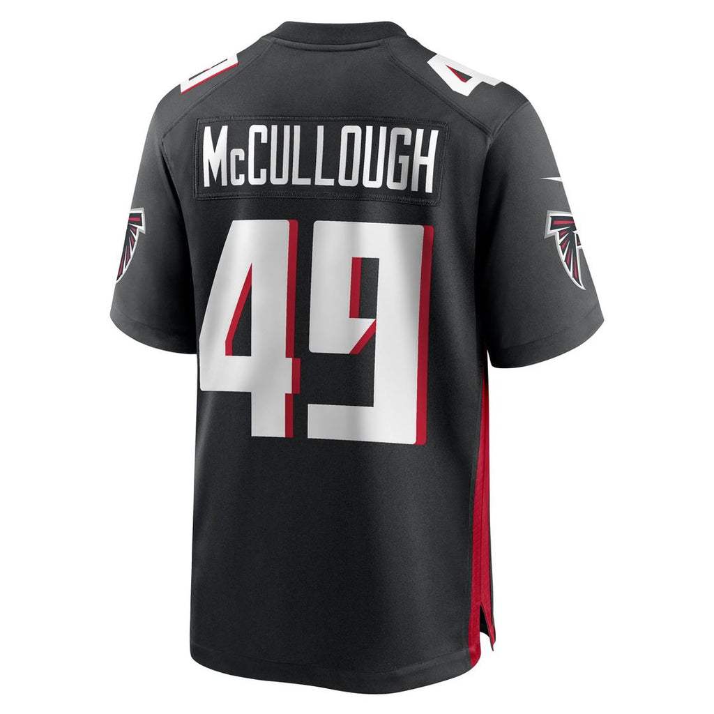 Liam McCullough Atlanta Falcons Game Jersey - Black