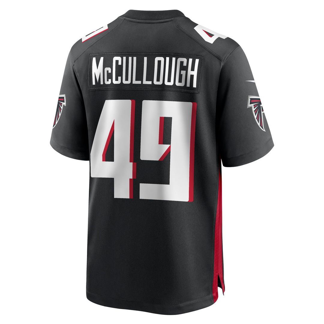 Liam McCullough Atlanta Falcons Game Jersey - Black