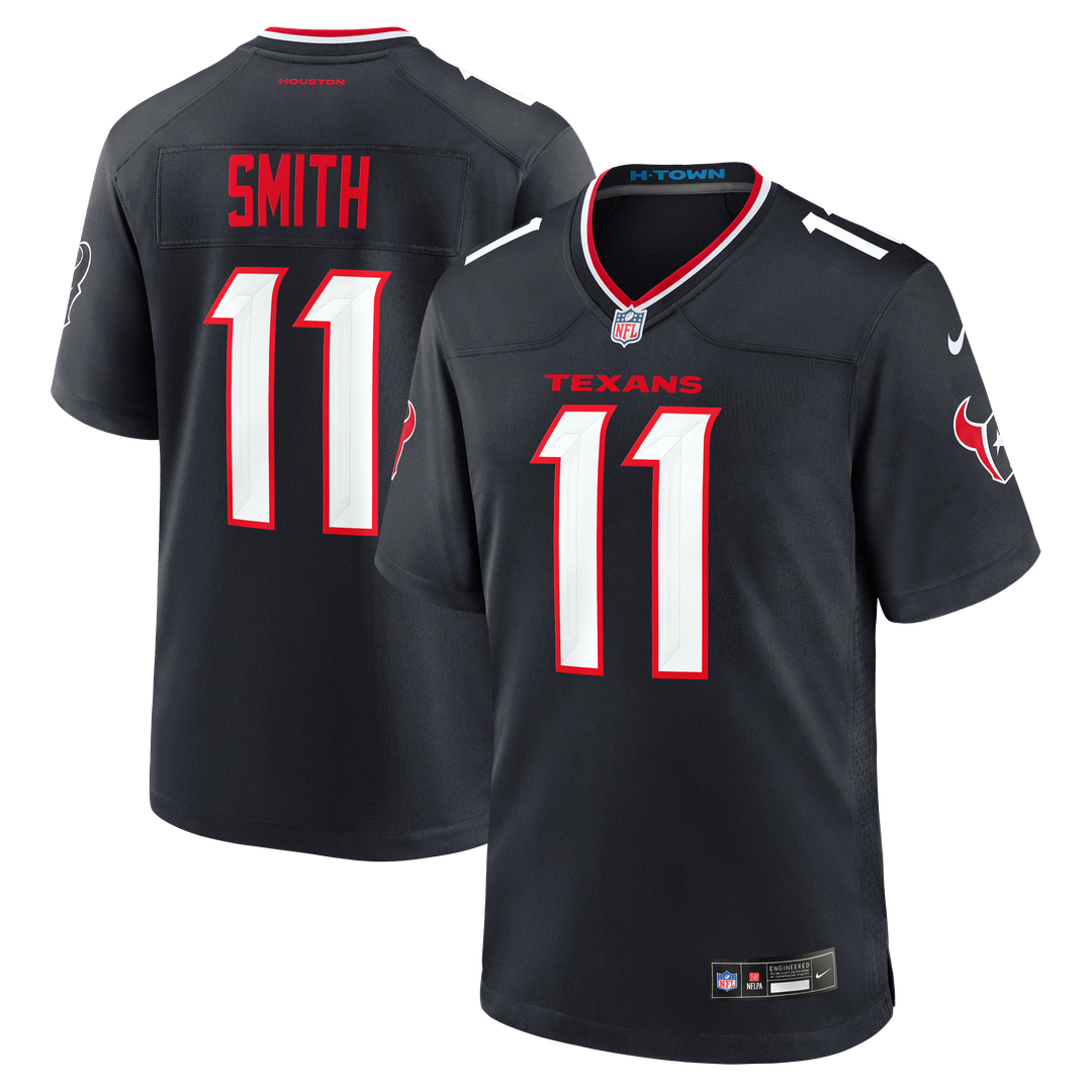Tremon Smith Houston Texans Game Jersey - Navy