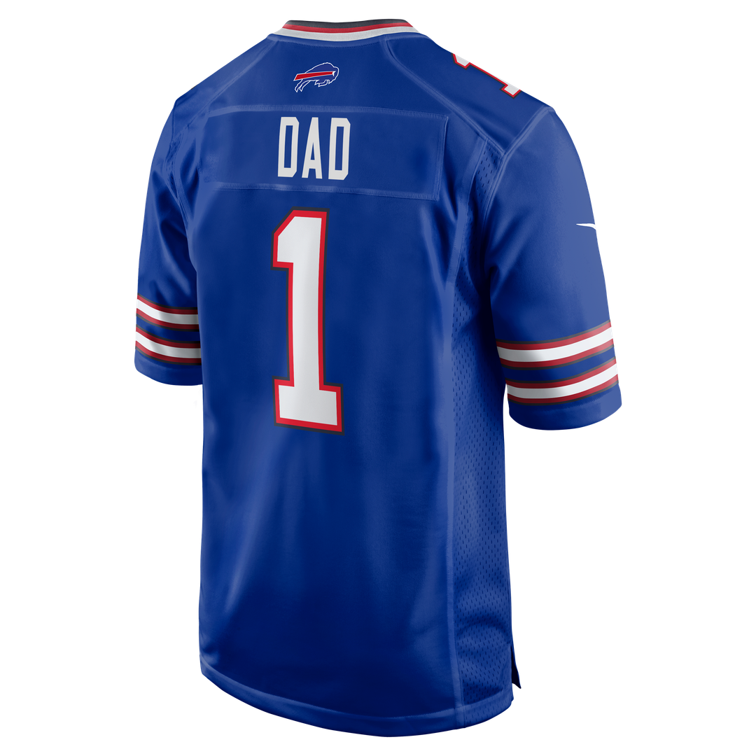 Number 1 Dad Buffalo Bills Game Jersey - Royal Blue