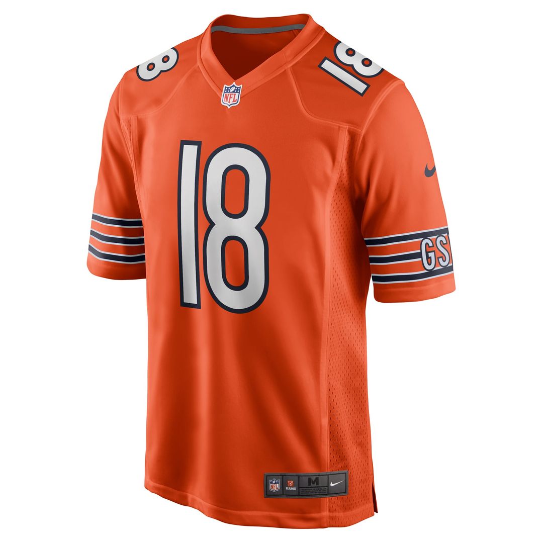 Caleb Williams Chicago Bears Alternate Game Jersey - Orange
