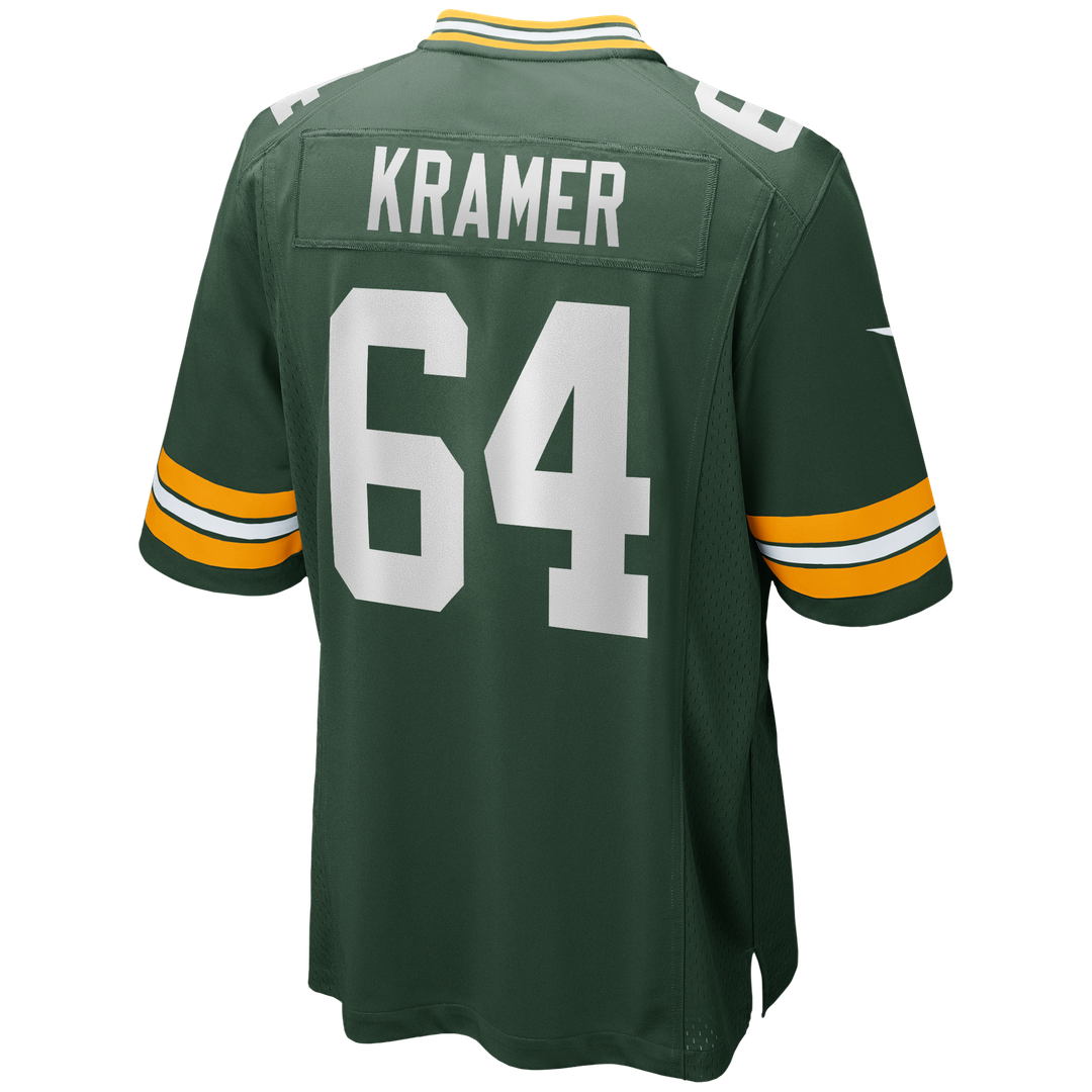 Jerry Kramer Green Bay Packers Game Jersey - Green