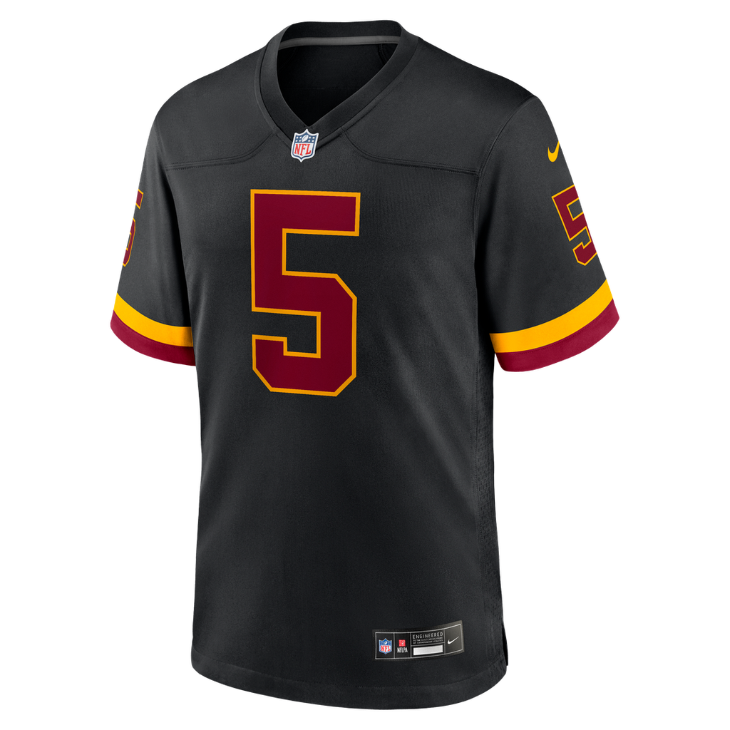 Hail Raiser Jayden Daniels Washington Commanders Alternate Game Jersey - Black